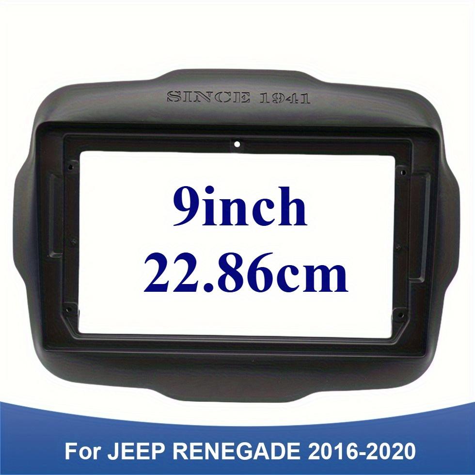 Car Radio Fascia for Jeep 2016-2020 Android Screen Multimedia Navigation Frame Durable Plastic Replacement Dashboard Trim