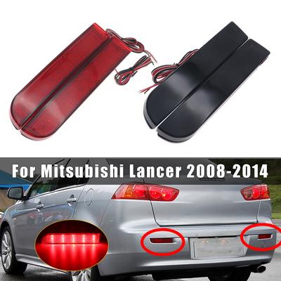 2x 30 LED Auto Hinten Stoßstange Reflektor Schwanz Bremse Stop Lauflicht Lampen Für Mitsubishi Lancer 2008 2009 2010 2011 2012 2013 2014
