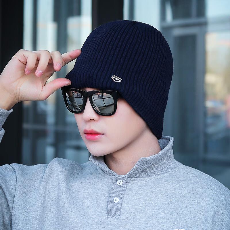 

ZHENYUEQI Зимняя вязаная шапка на флисовой подкладке One Size