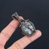 Pinolith 999 Copper Wire Wrapped Pendant, Handmade Gemstone Pendant , Gift For Mom Antique Jewelry