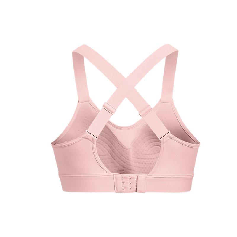 Under Armour Continuum Solid Medium Support U-Shape High-Intensity Training Sports Bra Women Underwear Pink 1372557-676