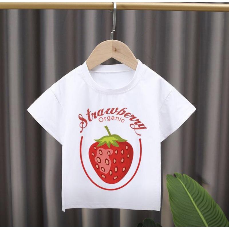 Fruit Cartoon Print T-Shirt Children'S Jacket
