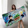 Dollar Alec Monopoly Cartoon Anime Beach Swimming Towel Soft Absorbent Washcloth Children's Gifts for Kids Travel Camping Gym