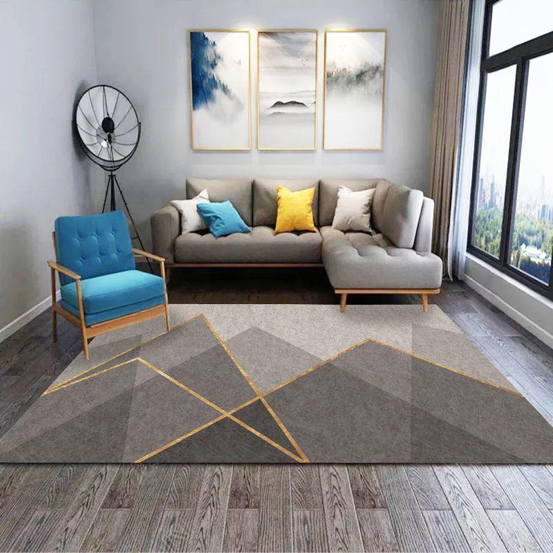 Covor Decorativ Geometric Modern pentru Sufragerie Covor Antiderapant pentru Camere Covor de Casă Covoraș pentru Mese de Cafea Mari Curățare Ușoară