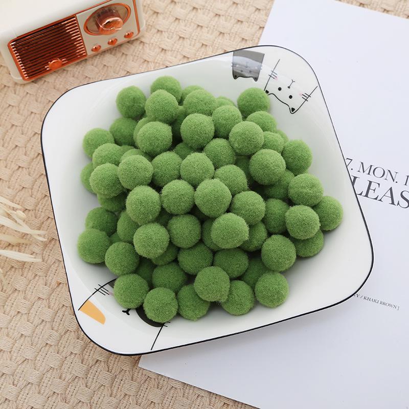 2.5cm High Elastic Plush Balls - Handmade DIY Toys & Decorative Accessories