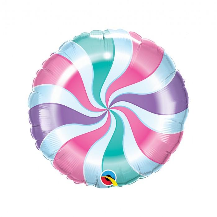 Qualatex Candy Swirls Foil Balloon