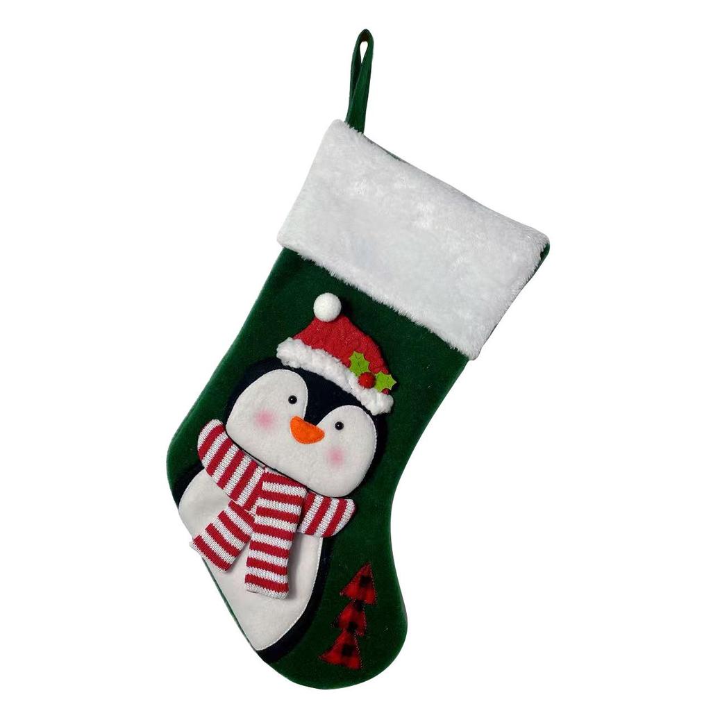 Santa Claus Gift Bag Pendant for Christmas Tree & Stocking Decoration