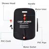 20L Faltbarer Solardusche Wasserbeutel PVC Faltbare Wasserspeicherbeutel Outdoor Wandern Reise Badebeutel Schrubbbecken Zubehör