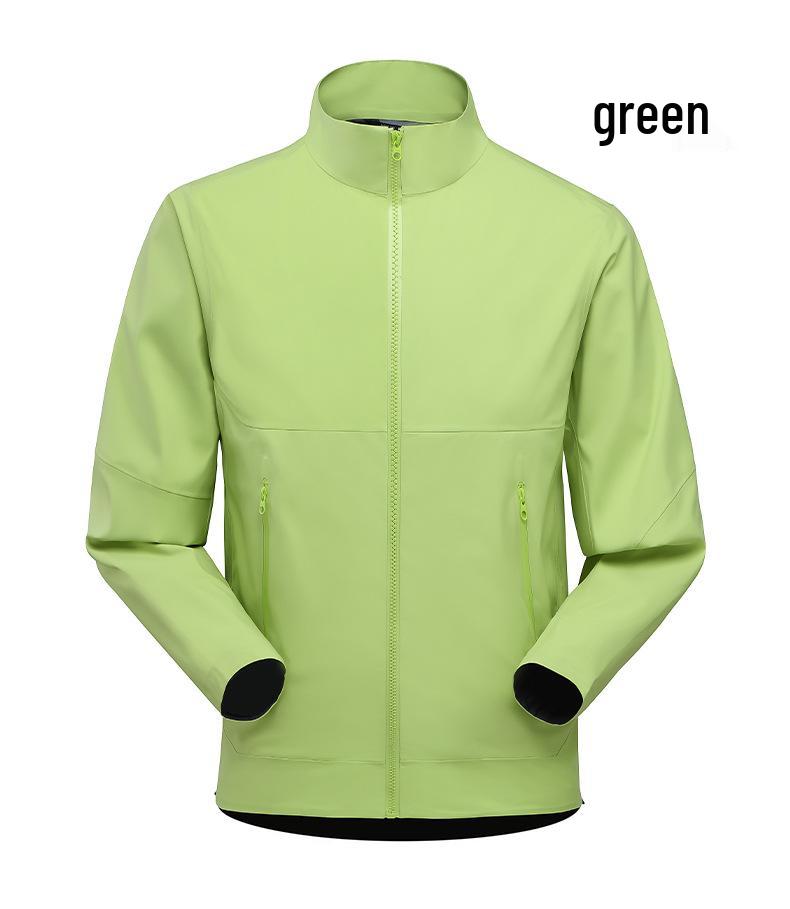Men's & Women's Trendy Waterproof Windbreaker Jacket with Stand-up Collar for Camping & Mountaineering