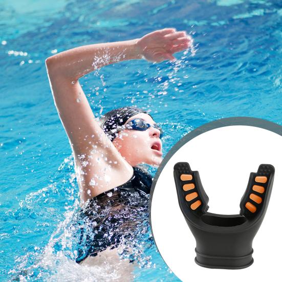 U-shaped Mouthpiece Easy Access Design Universal Caliber Snorkelling Mouthpiece with Cable Ties Snorkel Regulator