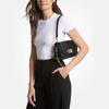 Michael Kors Mk Parker Commuter Crocodile Embossed Leather Shoulder Bag Women Shoulder Bag Black 30S3G7PC2E-001