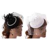 Feather Fascinator Veil Tea Party Fascinator Derby Hat Women Fascinator Headband