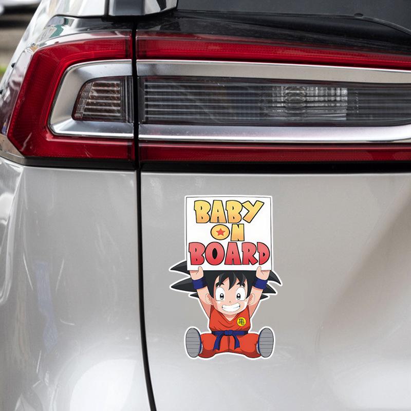 Creative Baby on Board Car Sticker - Dragon Ball's Little Goku
