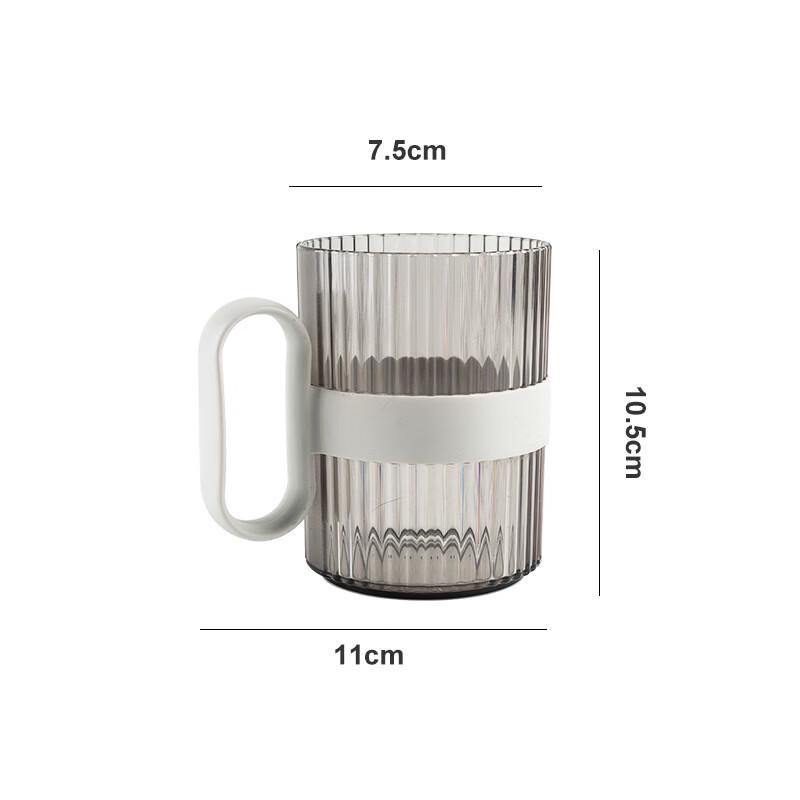 KangXingDa Transparent Mouthwash Cups with Handles, 5-Pack