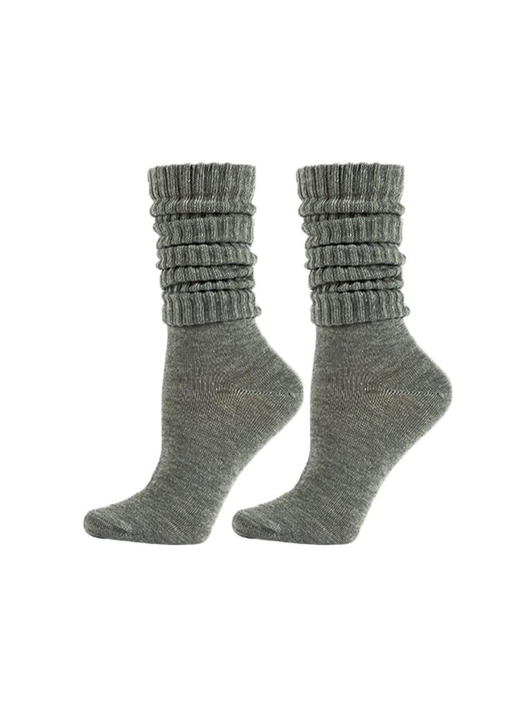 Candy Color Chunky Socks for Men and Women - Autumn/Winter Solid Slimming Long Socks