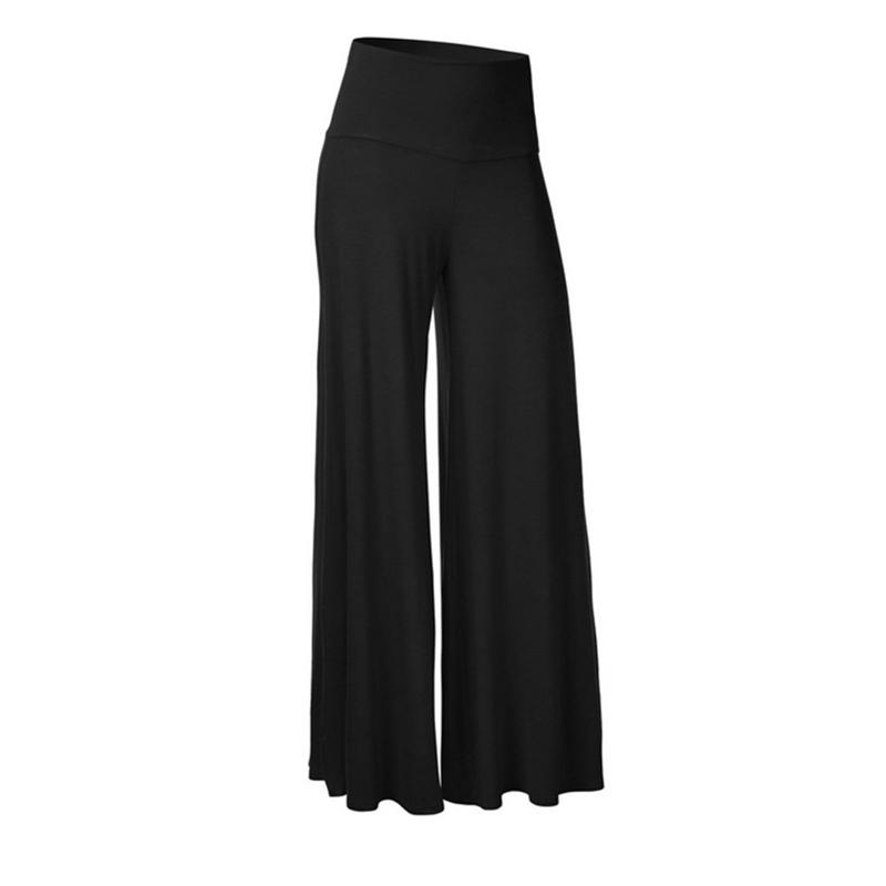 Women's Ice Silk Drape Wide Leg Pants Plus Size Yoga Pants Fitness Loose Pants