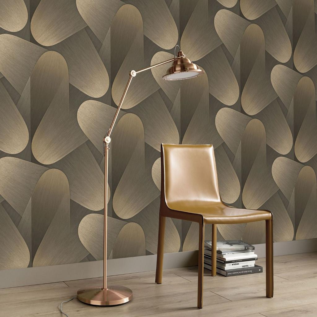 Erismann Allure Geometric Vinyl Textured Wallpaper