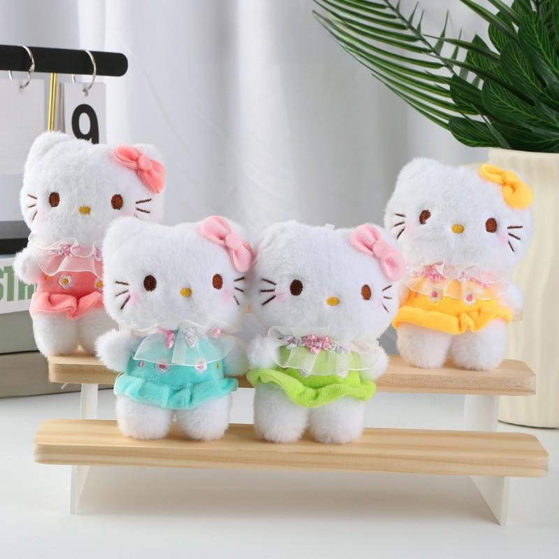 Wear Dress Animal Plush Toy Keychain Stuffed Doll Gifts Pendant