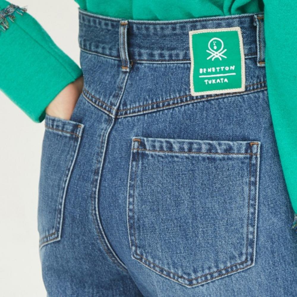  Benetton  Benetton Tukata Long Denim Pants Badp54331 In