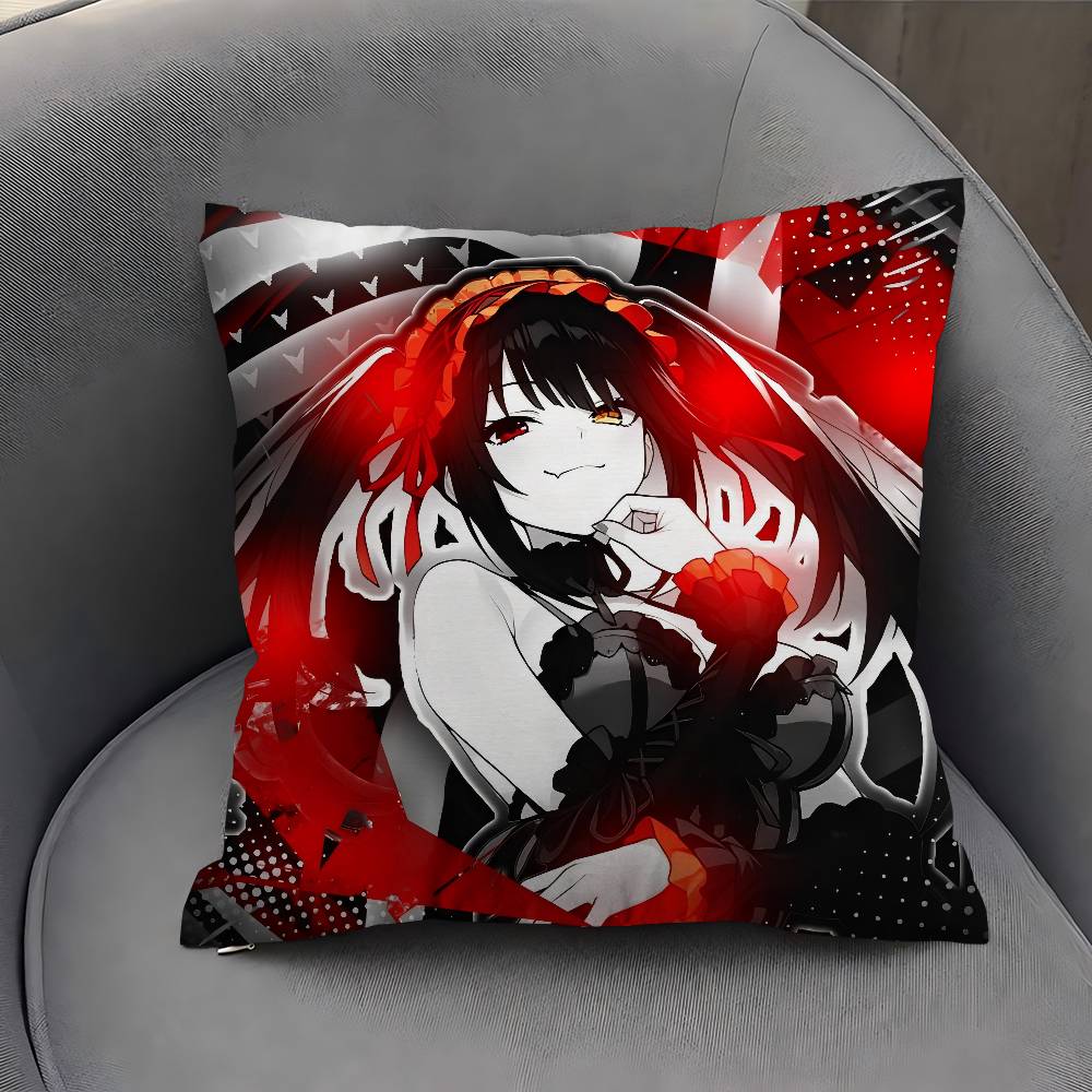 Anime DATE A LIVE Cushion Cover Car Throw Pillow Case For Sofa Car Christmas Gift