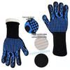 High-Temperature Resistant Insulated BBQ Gloves, Flame Retardant, Anti-Scald, Oil Resistant, Thickened Aramid, EN407 Certified, up to 500 Degrees.