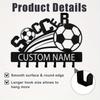 Metal Key Holder Wall Rack Soccer Theme Personalized Name Hook Entryway Decor Organizer