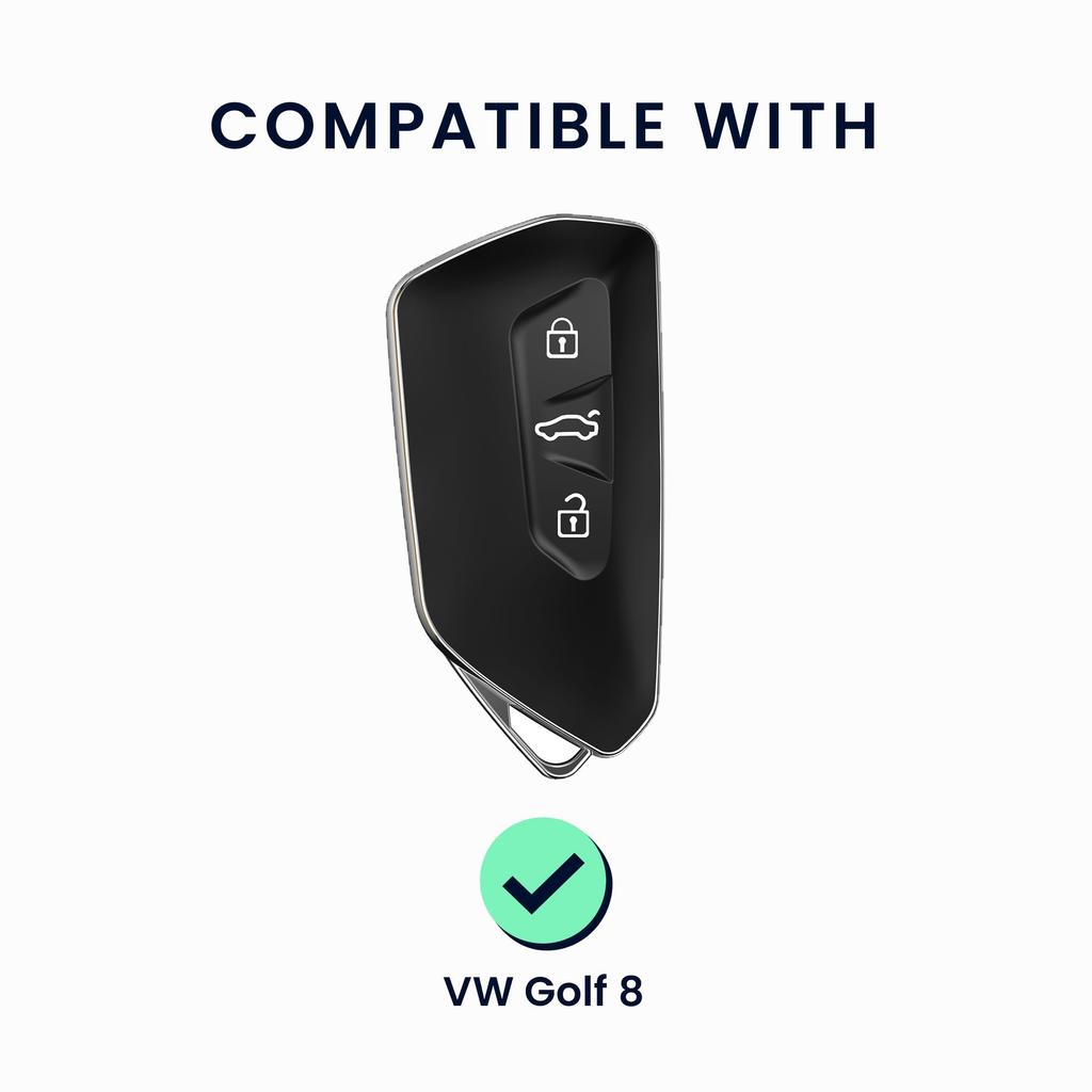 kwmobile Key Cover VW Golf 8 3-Button Car Key Compatible