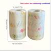 50/100Pcs/Roll Dishcloth Absorbent Thickened Kitchen Paper Dry Wet Use Non Greasy Random Pattern For Sink Cleaning Dishwashing