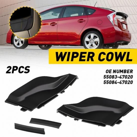 For Toyota Prius 2010-2015 Front Windshield Side Wiper Cowl Extension Cover Trim