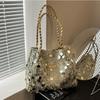 Yogodlns New Shiny Sequins Women's Shoulder Shopping Bag Glitter Handbag Large Capacity Clutch Purse Fashion Party Accessory for Ladies