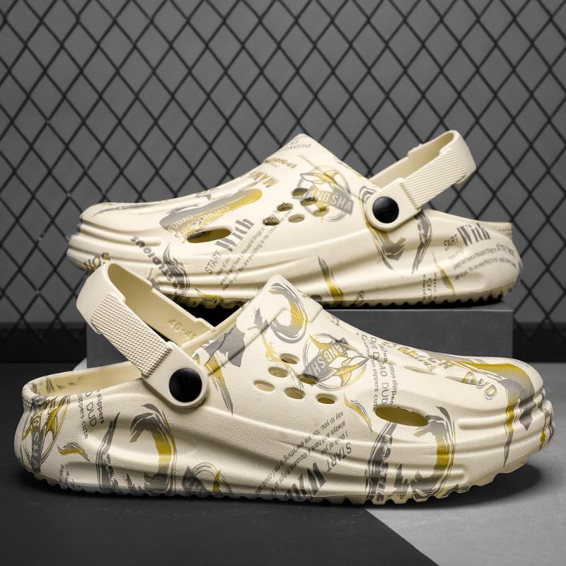 Fashion Men Clogs Slippers Fashion EVA Insole Men Slippers with Arch Support Waterproof Garden Shoes For Men Beach Shoes