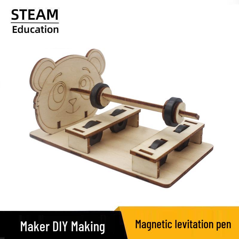 DIY Magnetic Levitation Pen Kit for Primary Students: Physics & Craft Project Wooden
