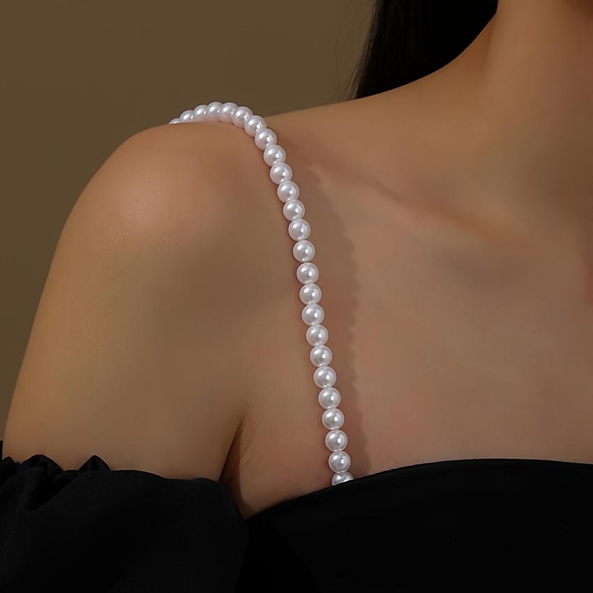 

Elegant & Sexy Bra Straps - Versatile Chain Link Style with Anti-Slip Design, Perfect for Weddings & Gifting, All-Season Wear білий