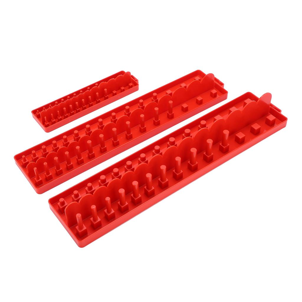 3ks Sada organizérů na nástrčné klíče Multifunkční úložný prostor pro nástrčné klíče do dílenského kufříku pro opravy aut