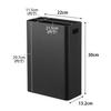 Yamazaki Jitsugyo Magnetic Trash Can 7L Black W22 X X H30cm Tower Floating Trash Can Smooth Floor Cleaning 1633 D13.2