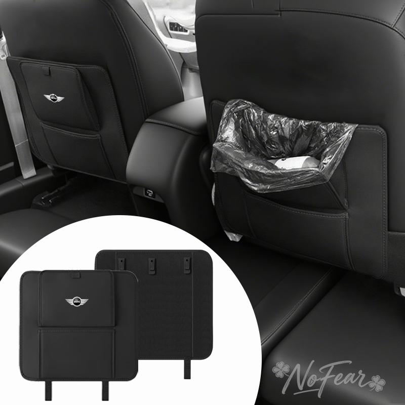 Leather High Quality Car LOGO Seat Back Anti-Kick Protector For BMW Mini Cooper R50 R53 R55 R56 R60 R61 F54 F55 F56 Car stickers QZ8