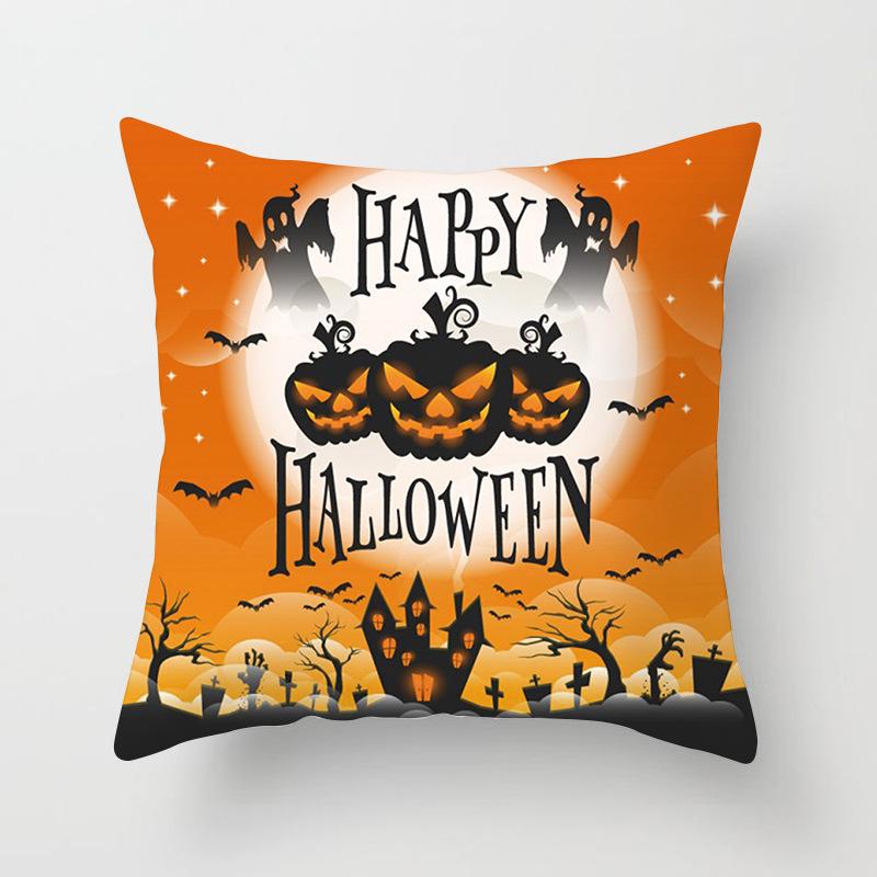 New Halloween Pumpkin Home Decoration Pillow Cover Sofa Cushion Pillow Cover