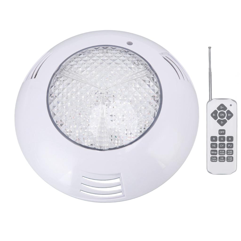 LED Poolleuchten AC12V RGB Fernbedienung IP68 Wasserdicht Hohe Lichtdurchlässigkeit Langlebiges ABS PC Aquarium