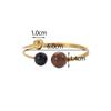 Joyful Candy Style Enamel Ring Adjustable Round Ball Shape Stainless Steel Non-Tarnish Jewelry for Women Casual Daily Wear
