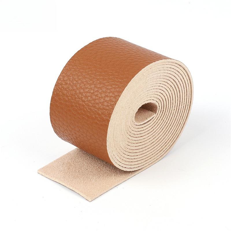 1.25--5Cm Wide Lychee Pattern Microfiber Leather Strip, Handmade Diy Simulated Leather Hemming Leather Strip Accessories
