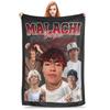 Custom Malachi Barton Plush Blanket Kids Adult Flannel Blanket For Couch Bed Super Warm  Quality Bedspread Birthday P
