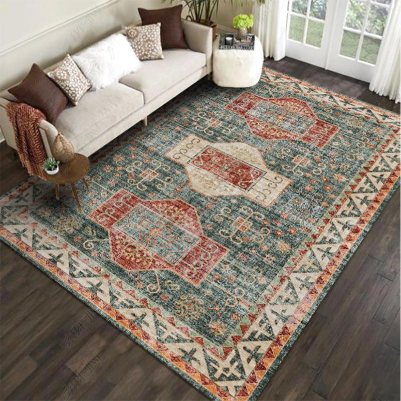 Nordic Ethnic Style Carpet Wholesale Bedroom Sofa Tea Table Tatami Bohemian Home Living Room Carpet Floor Mat