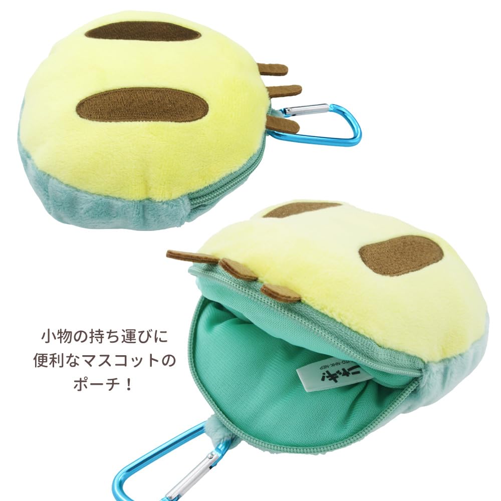 T's Factory Nyacki Plush Zipper Mascot with Carabiner - Nyacki Approx. H125 X W120 X D60mm (excluding Carabiner) NK-5544432NK