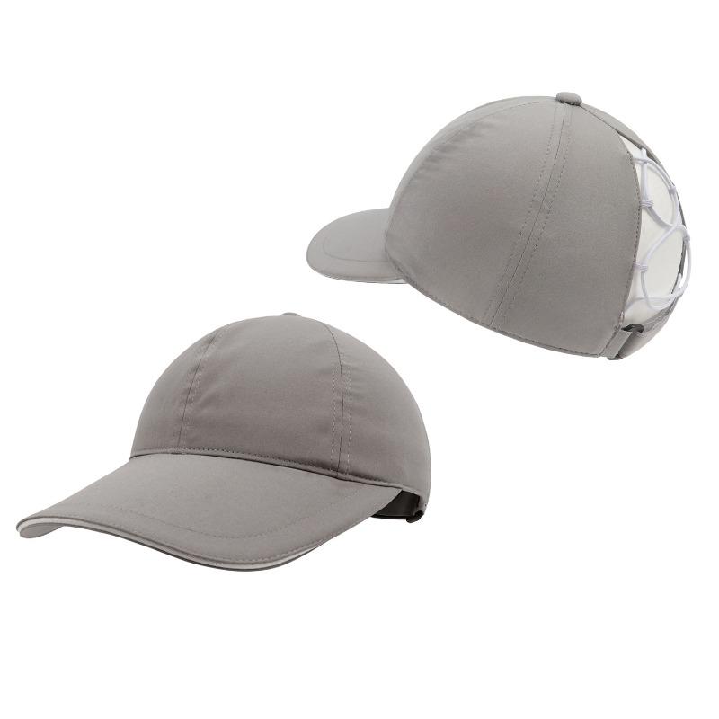 Children's Hat Quick-drying Anti-splashing Sunscreen Cap Outdoor Running Shading Sporting Brim Ponytail Solid Color Baseball Cap