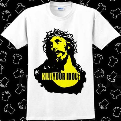 Kill Your Idols Hard Rock Heavy Metal T Shirt Meme Regalo Divertente Vintage Unisex tee