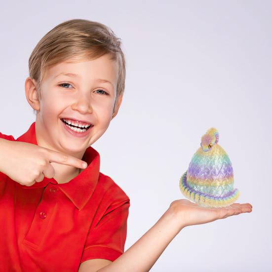 3D Printed Snake Egg Figurine Movable Joints Snake Eggshell Figure Fidget Toy