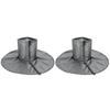 2-Pack Tree Root Winter Covers with Trunk Sleeves, Ground Flaps, Hook-and-Loop Fasteners, and Elastic Cords for Outdoor Use