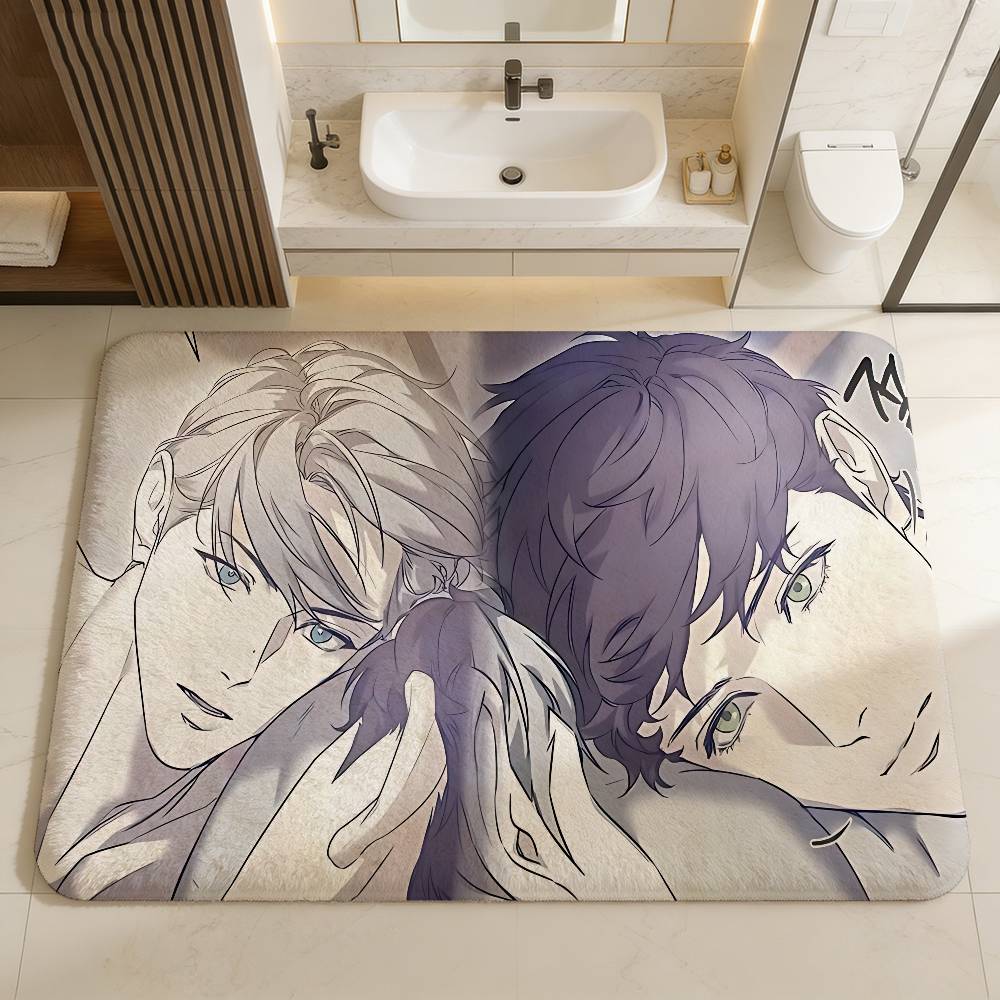Nerd Project Bl Anime Room Mats Anti-slip Absorb Water Long Strip Cushion Bedroon Mat Household Carpets