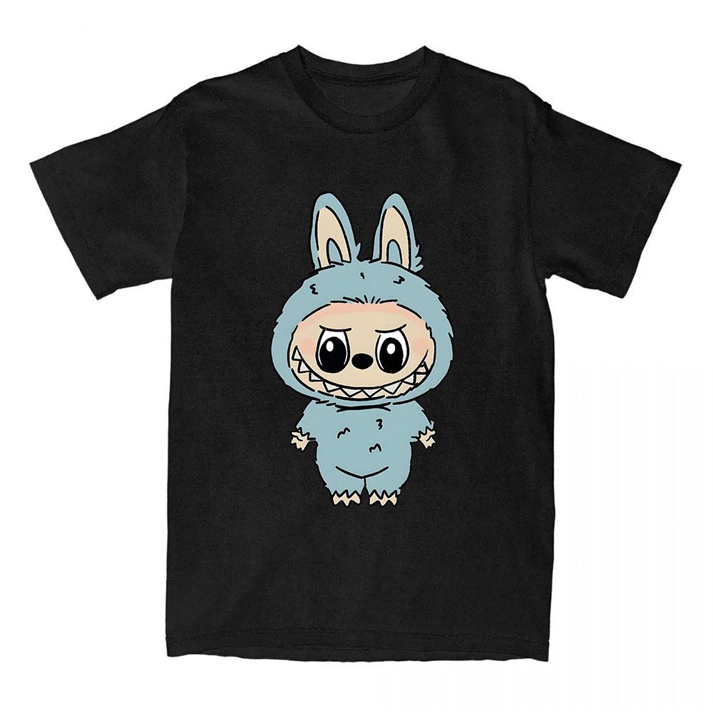 Girls Tees Kawaii Doll Labubu T-shirt 2025 Fashion Cartoon Graphic Tshirts Short Sleeve Cotton Female T Shirts Streetwear Women