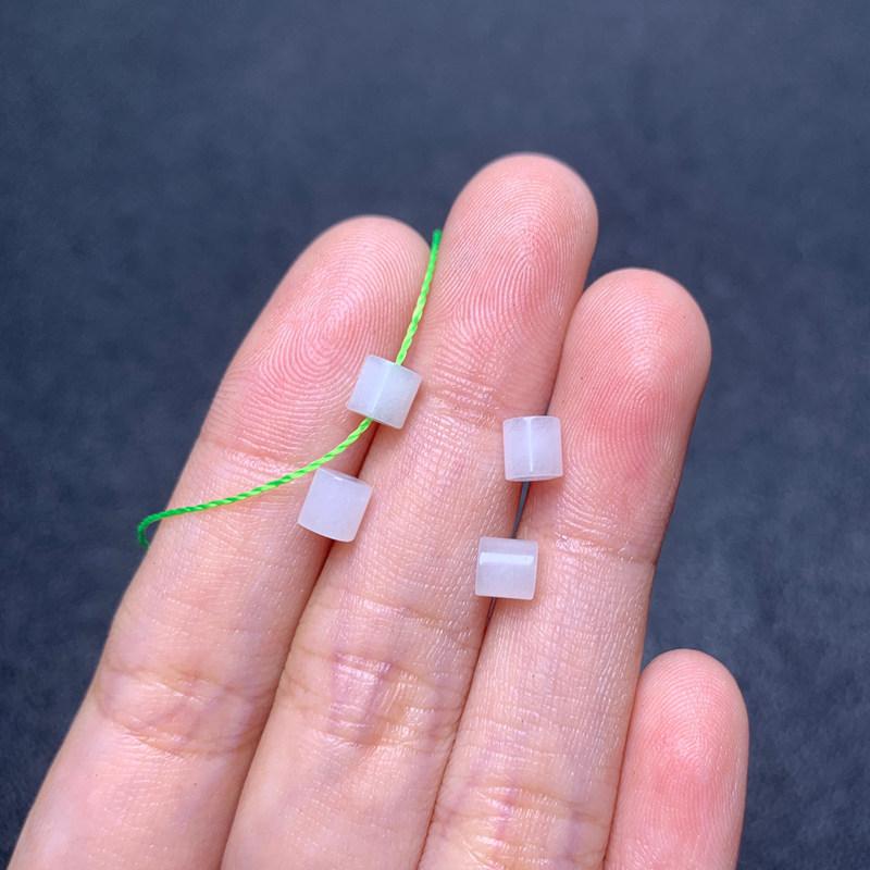 Tianshan Jade Cylinder Beads for DIY Jewelry: Bracelets, Earrings, Necklace